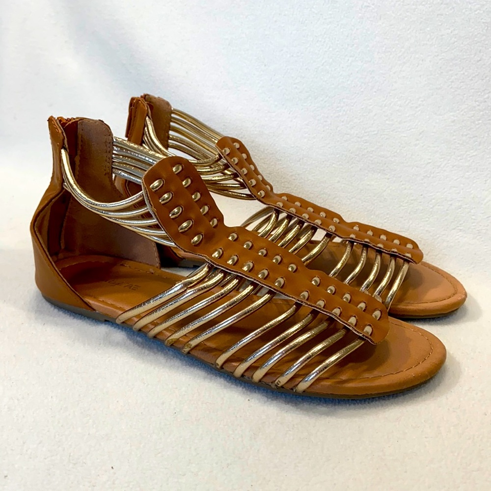 Big Girl’s AE Gold Sandals